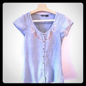EUC Eddie Bauer Button Down Blouse